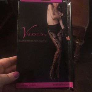 Plus lace fishnet stockings